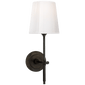 Bryant Sconce in Bronze with White Glass Shade