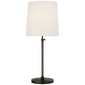 Bryant Large Table Lamp in Bronze with Linen Shade