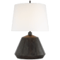 Frey Medium Table Lamp in Garden Bronze with Linen Shade