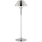 Turlington Medium Table Lamp in Polished Nickel with Polished Nickel Shade