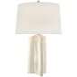 Sierra Buffet Lamp in Plaster White with Linen Shade