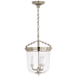 Merchant Lantern in Polished Nickel with Clear Glass