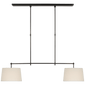 Bryant Medium Billiard in Bronze with Linen Shades