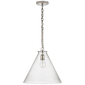 Katie Conical Pendant, a premium Pendant light by Visual Comfort & Co. Close - up image of its design.