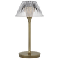 Blaze 12" Rechargeable Table Lamp, a premium Decorative light by Visual Comfort & Co. Close - up image of its design.