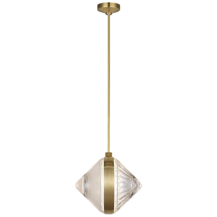 Copper Coast 15" Karo and Olive Cut Pendant, a premium Pendant light by Visual Comfort & Co. Close - up image of its design.