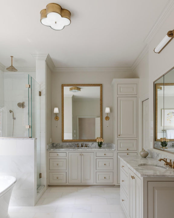 Basil 17" Flush Mount, a premium Flush Mount light by Visual Comfort & Co. Close - up image of its design.