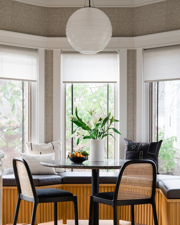 Hailey Medium Round Pendant, a premium Pendant light by Visual Comfort & Co. Close - up image of its design.