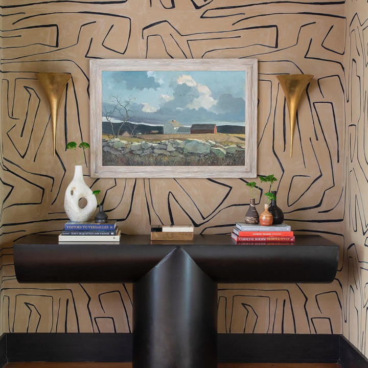 Alina Tail Sconce, a premium Decorative light by Visual Comfort & Co. Close - up image of its design.