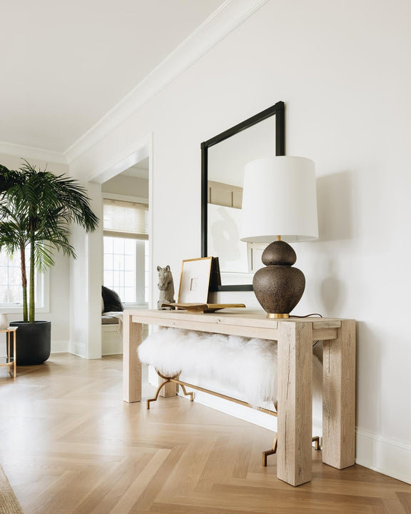 Michelena Table Lamp, a premium Decorative light by Visual Comfort & Co. Close - up image of its design.