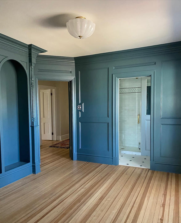 Rosehill Semi - Flush, a premium Flush Mount light by Visual Comfort & Co. Close - up image of its design.