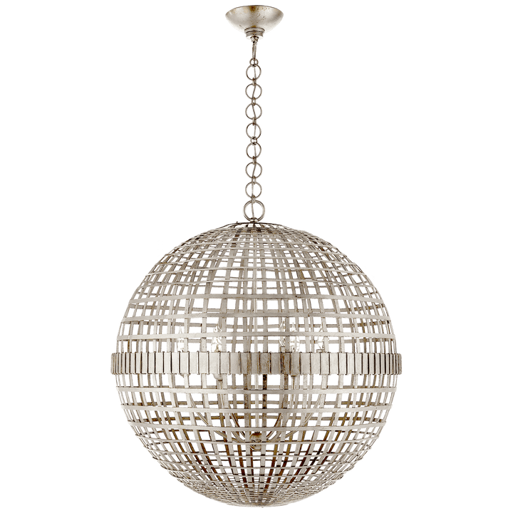 Mill Large Globe Lantern, a premium Lantern light by Visual Comfort & Co. Close - up image of its design.