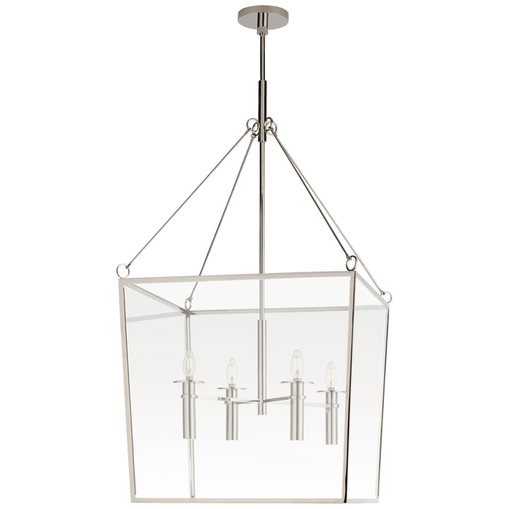 Cochere Large Lantern, a premium Lantern light by Visual Comfort & Co. Close - up image of its design.