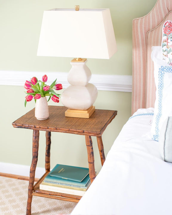 Fang Gourd Table Lamp, a premium Decorative light by Visual Comfort & Co. Close - up image of its design.