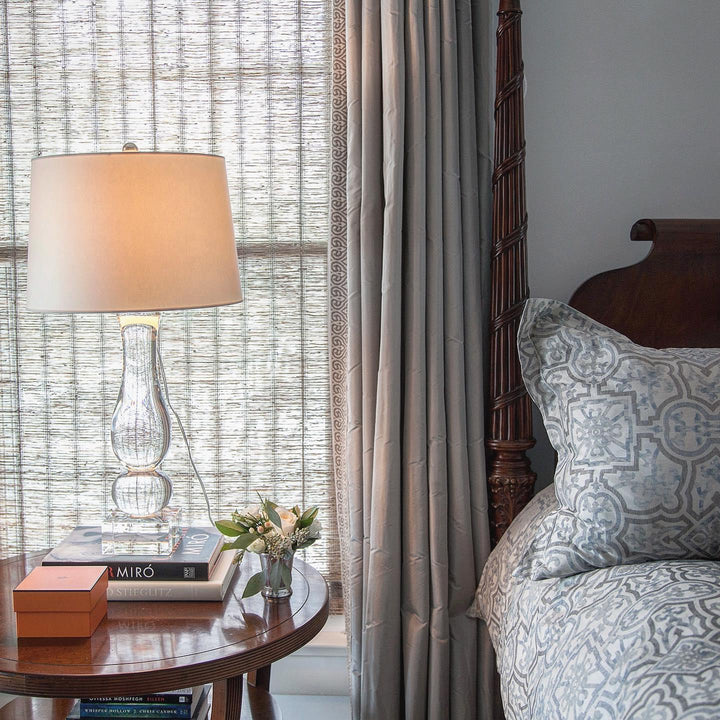 Contemporary Balustrade Table Lamp, a premium Decorative light by Visual Comfort & Co. Close - up image of its design.