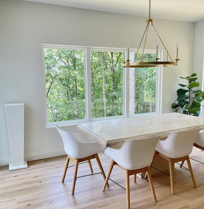 Launceton Ring Chandelier, a premium Chandelier light by Visual Comfort & Co. Close - up image of its design.