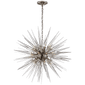 Quincy Medium Sputnik Chandelier, a premium Chandelier light by Visual Comfort & Co. Close - up image of its design.