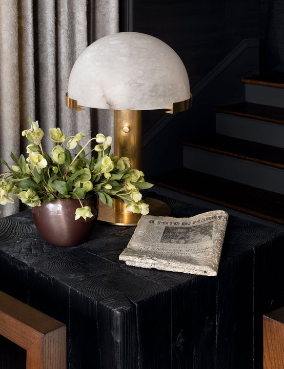 Melange Desk Lamp, a premium Decorative light by Visual Comfort & Co. Close - up image of its design.