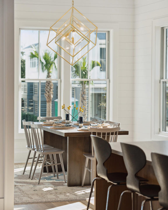 Cubed X - Large Pendant, a premium Pendant light by Visual Comfort & Co. Close - up image of its design.