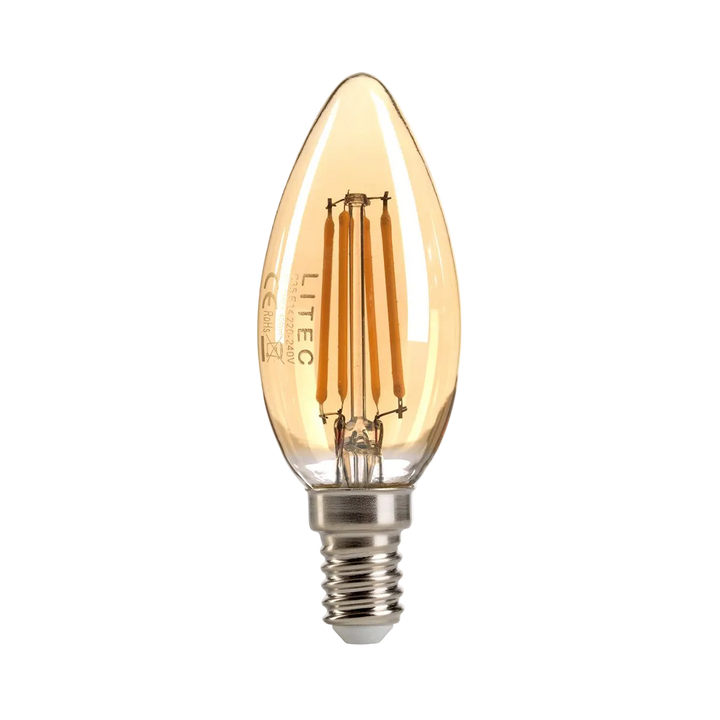 Amber Candle LED E14 Lamp