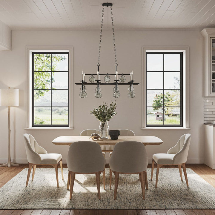 Sethos 8 lt Rectangular Chandelier