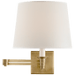 Evans Swing Arm Sconce, a premium Functional light by Visual Comfort & Co. Close - up image of its design.