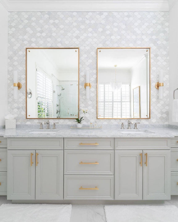 Jones Medium Double Sconce, a premium Bath light by Visual Comfort & Co. Close - up image of its design.