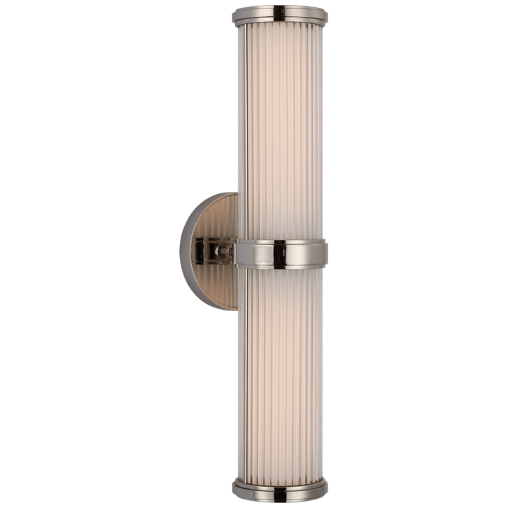 Ranier Double Bath Light, a premium Bath light by Visual Comfort & Co. Close - up image of its design.