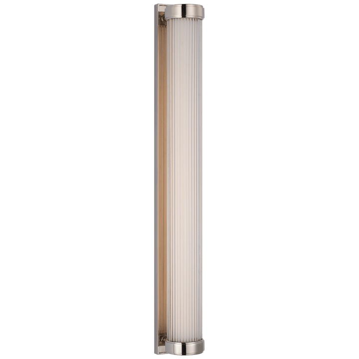 Ranier 30" Linear Bath Light, a premium Bath light by Visual Comfort & Co. Close - up image of its design.