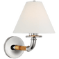 Dalfern Medium Single Sconce, a premium Decorative light by Visual Comfort & Co. Close - up image of its design.