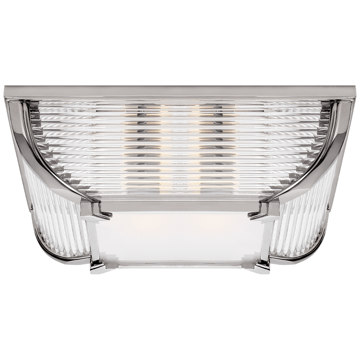 Perry Large Flush Mount, a premium Flush Mount light by Visual Comfort & Co. Close - up image of its design.