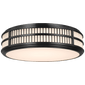 Perren 24" Flush Mount, a premium Flush Mount light by Visual Comfort & Co. Close - up image of its design.
