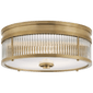 Allen Small Round Flush Mount, a premium Flush Mount light by Visual Comfort & Co. Close - up image of its design.