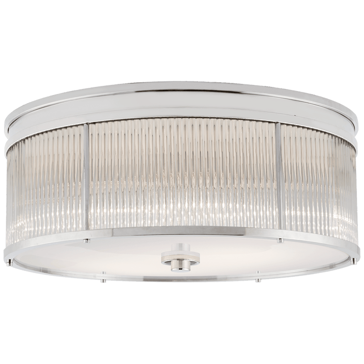 Allen Large Round Flush Mount, a premium Flush Mount light by Visual Comfort & Co. Close - up image of its design.