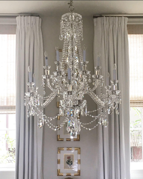 Daniela Medium Two - Tier Chandelier, a premium Chandelier light by Visual Comfort & Co. Close - up image of its design.