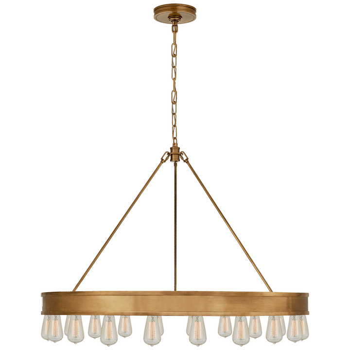 Roark 40" Modular Chandelier, a premium Chandelier light by Visual Comfort & Co. Close - up image of its design.
