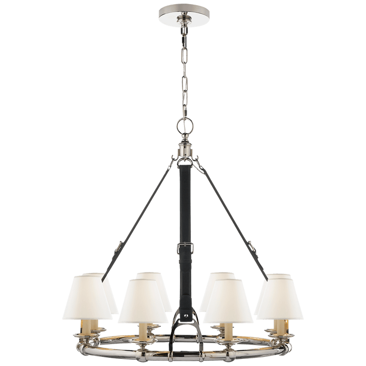 Westbury Chandelier, a premium Chandelier light by Visual Comfort & Co. Close - up image of its design.