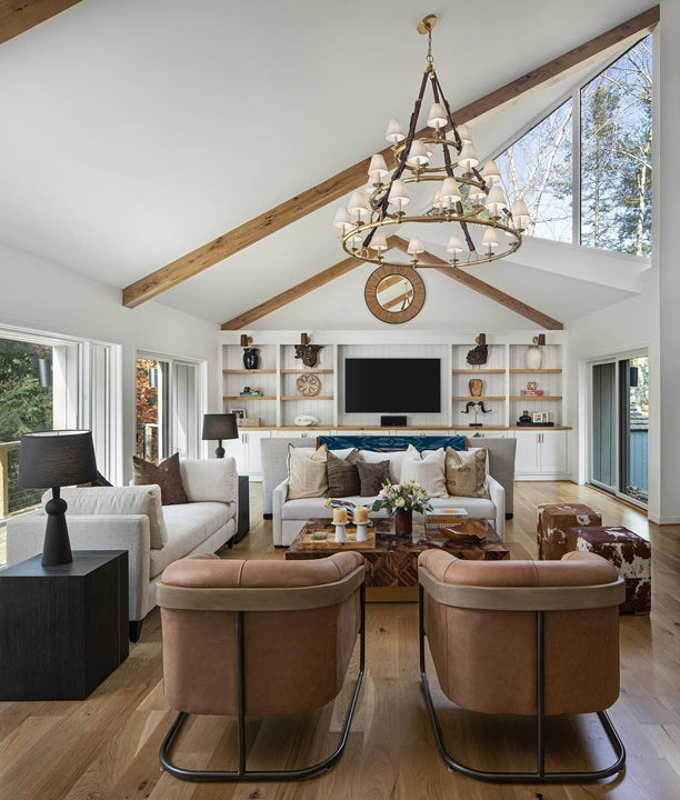 Westbury Triple Tier Chandelier, a premium Chandelier light by Visual Comfort & Co. Close - up image of its design.