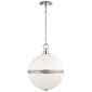 Hendricks Large Globe Pendant, a premium Pendant light by Visual Comfort & Co. Close - up image of its design.