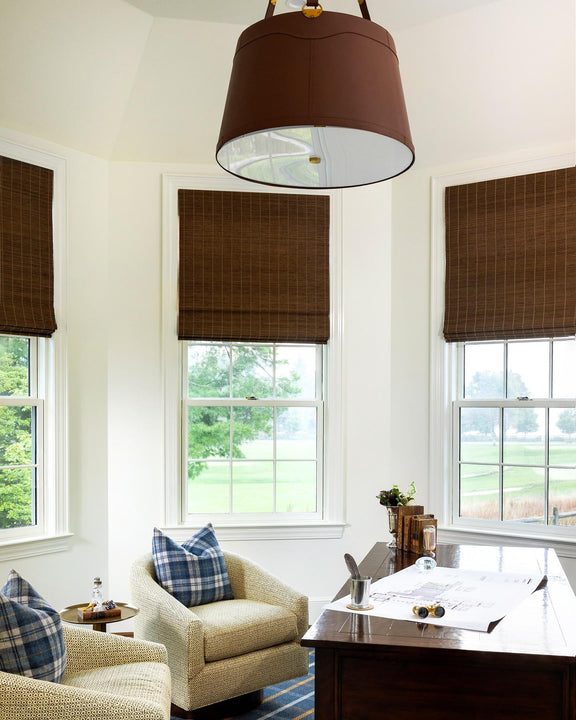 Karlie Large Hanging Shade, a premium Hanging Shade light by Visual Comfort & Co. Close - up image of its design.