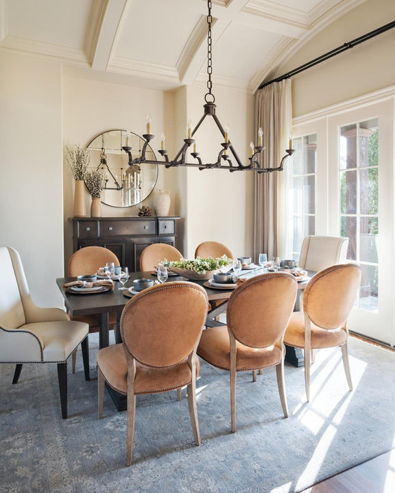 Robertson Linear Chandelier, a premium Linear light by Visual Comfort & Co. Close - up image of its design.