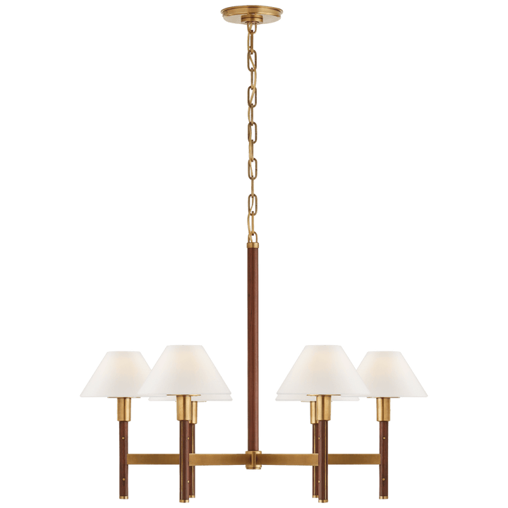 Radford Medium Chandelier, a premium Chandelier light by Visual Comfort & Co. Close - up image of its design.