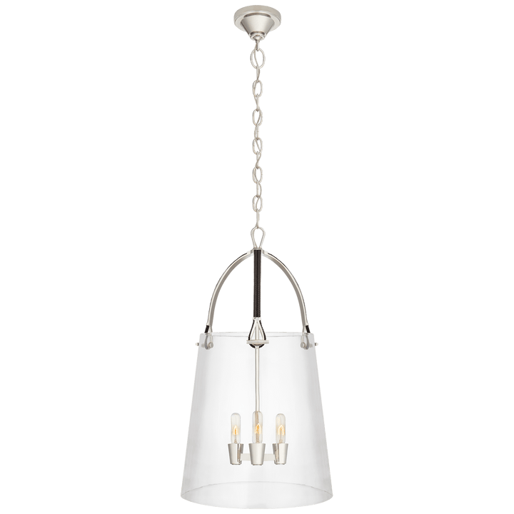 Julian Large Lantern, a premium Lantern light by Visual Comfort & Co. Close - up image of its design.