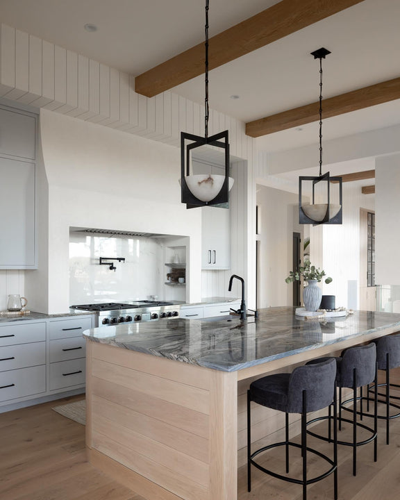 Michaela Small Wide Chandelier, a premium Chandelier light by Visual Comfort & Co. Close - up image of its design.