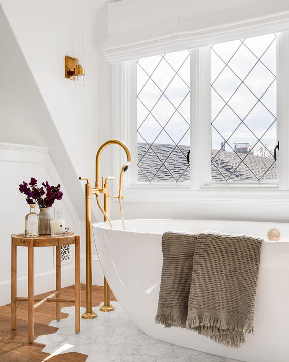 Presidio Petite Sconce, a premium Bath light by Visual Comfort & Co. Close - up image of its design.