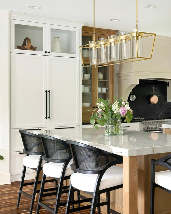 Presidio Large Linear Lantern, a premium Linear light by Visual Comfort & Co. Close - up image of its design.