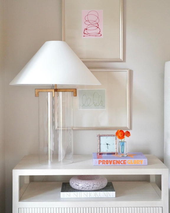 Brooks Table Lamp, a premium Decorative light by Visual Comfort & Co. Close - up image of its design.