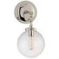 Katie Small Globe Sconce, a premium Bath light by Visual Comfort & Co. Close - up image of its design.