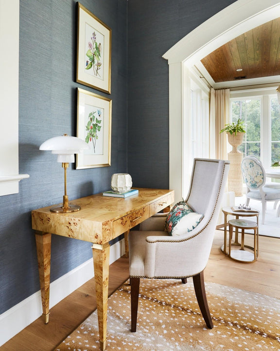 Whitman Desk Lamp, a premium Decorative light by Visual Comfort & Co. Close - up image of its design.