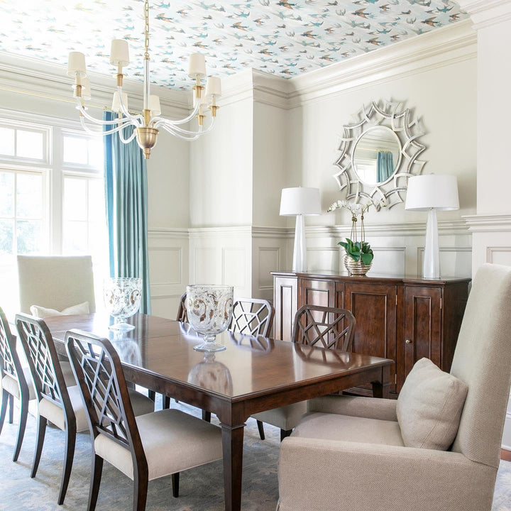 Vivian Large One - Tier Chandelier, a premium Chandelier light by Visual Comfort & Co. Close - up image of its design.